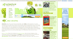 Desktop Screenshot of altravita.de
